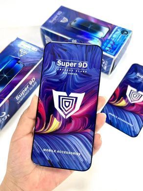 Защитное стекло Snockproof Super 9D для Samsung M14 5G Galaxy M146 Black