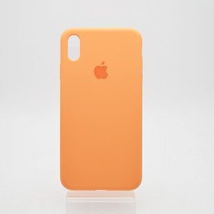 Чохол накладка Silicon Case Full Cover для iPhone Xs Max Papaya