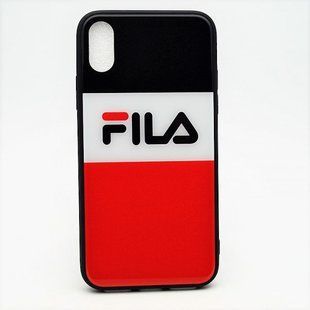 Скляний чохол з принтом (написом) Glass Case My Style (Glass+TPU) для iPhone X/XS 5.8" Mix
