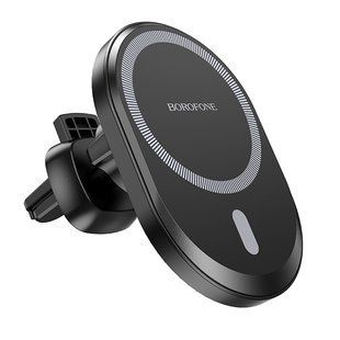 Автодержатель в решетку с MagSafe Borofone BH71 Black