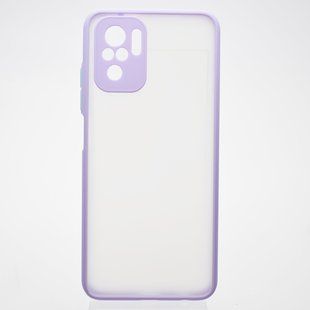 Чохол з напівпрозорою задньою кришкою Matte Color Case TPU Xiaomi Redmi Note 10/Redmi Note 10s Ліловий