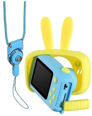 Детский цифровой фотоаппарат "Голубой зайчик" Epic X9 Kids Design Blue Rabbit, Голубой