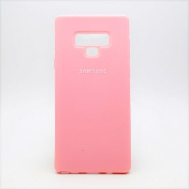 Матовый чехол New Silicon Cover для Samsung N960 Galaxy Note 9 Pink Copy
