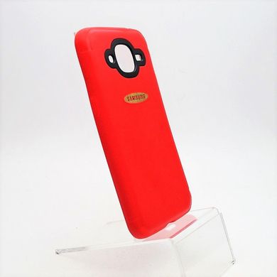 Чехол силикон TPU Leather Case Samsung J210 Galaxy J2 (2016) Red тех. пакет