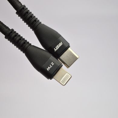 Кабель ANSTY ANS-80-PI Nylon Type-C to Lightning 27W 1.2M Black