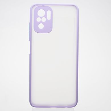 Чехол с полупрозрачной задней крышкой Matte Color Case TPU Xiaomi Redmi Note 10/Redmi Note 10s Лиловый
