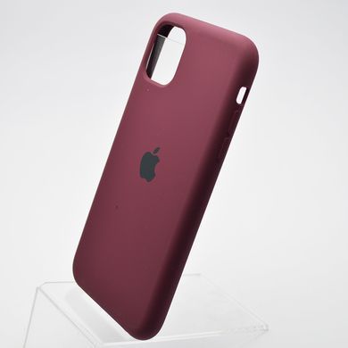 Чохол накладка Silicon Case для iPhone 11 Plum/Бордовый