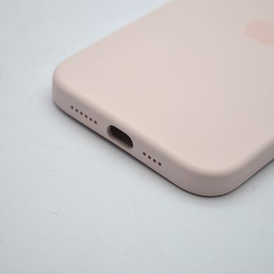 Чехол накладка Silicon Case c MagSafe Splash Screen для iPhone 13 Pro Max Chalk Pink