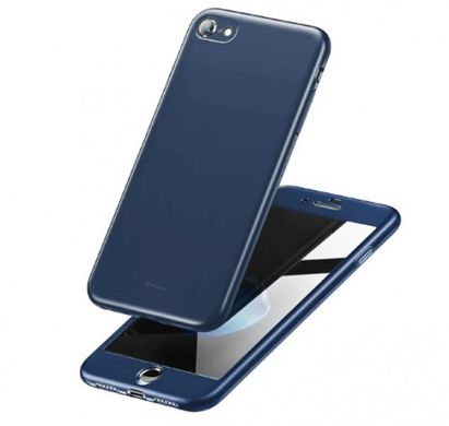 Чехол бронированный противоударный Baseus Fully Protection Case For iPhone 7/8/SE 2 (2020) Blue (Wiapiph8n-ba03)