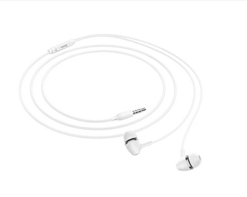 Наушники проводные с микрофоном Hoco M76 Maya universal 3.5mm White/Белый