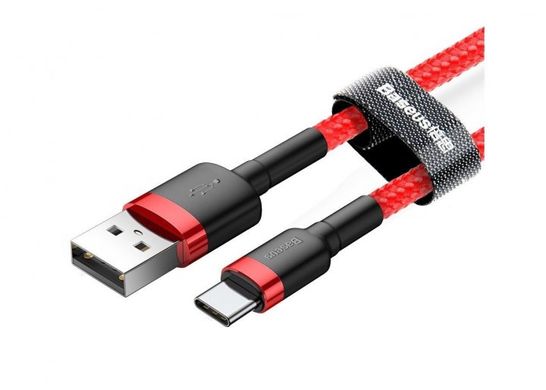 Кабель Baseus cafule cable USB Type-C 2A 2m Red (CATKLF-C09)