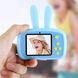 Дитячий цифровий фотоапарат "Блакитний зайчик" Epic X9 Kids Design Blue Rabbit, Блакитний